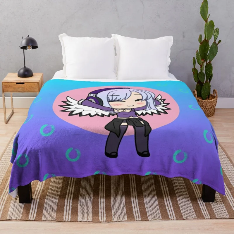 

Gacha Series Girl Naomi Luna - cute Gacha Girl with wings Throw Blanket Large Blanket