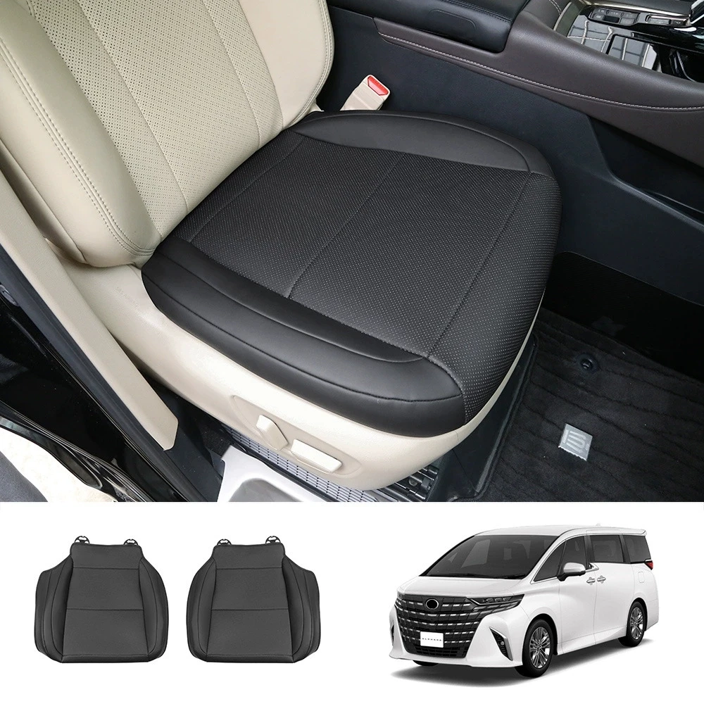 

Для Toyota Alphard Vellfire 40 Series 2023 2024 2025 кожаный защитный чехол на переднее сиденье автомобиля, украшение, аксессуары для интерьера