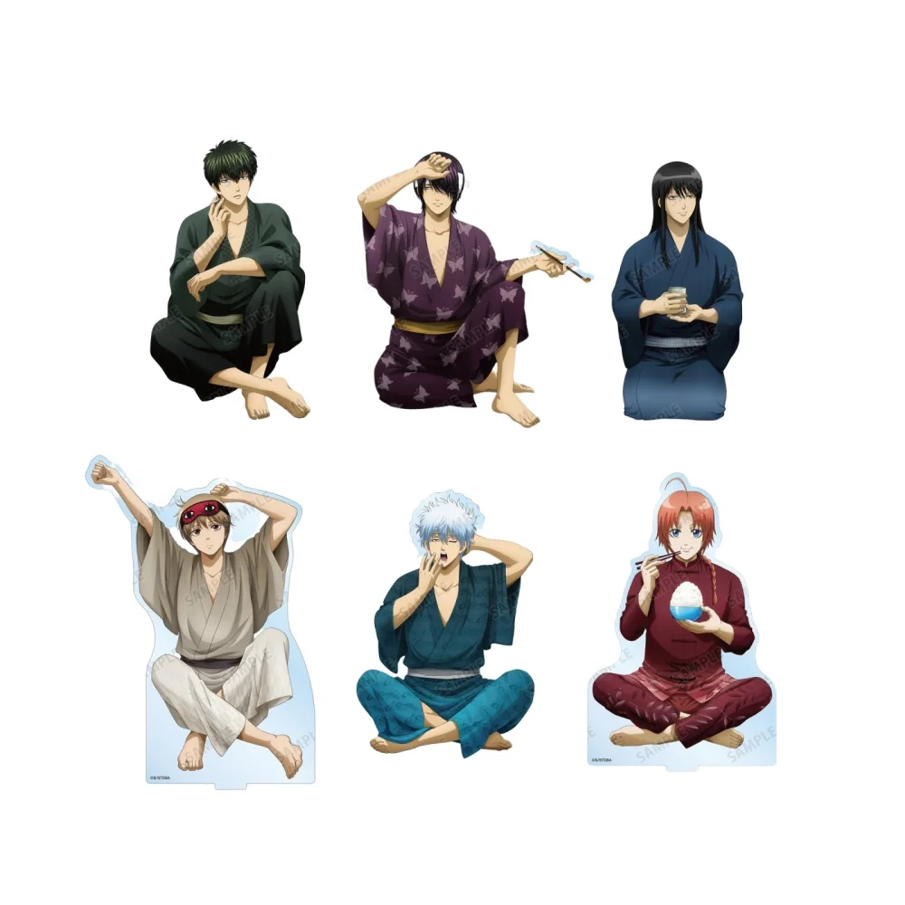 Аниме брелок Hijikata Toushirou Sakata Gintoki кацура Котаро Okita Sougo Kamui Takasugi Shinsuke акриловая
