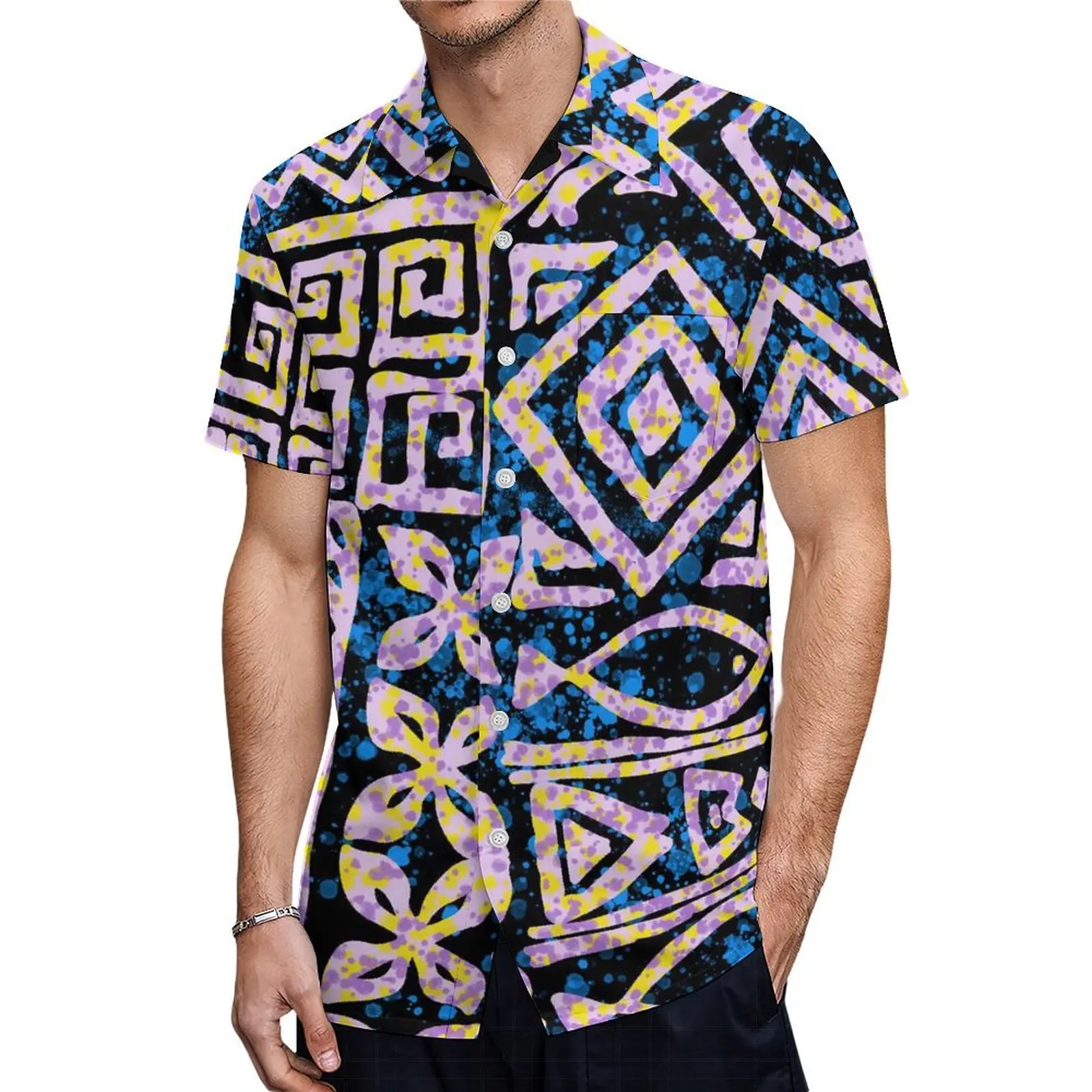 2024 женское платье в стиле острова Самоа мужская рубашка женская одежда высокого