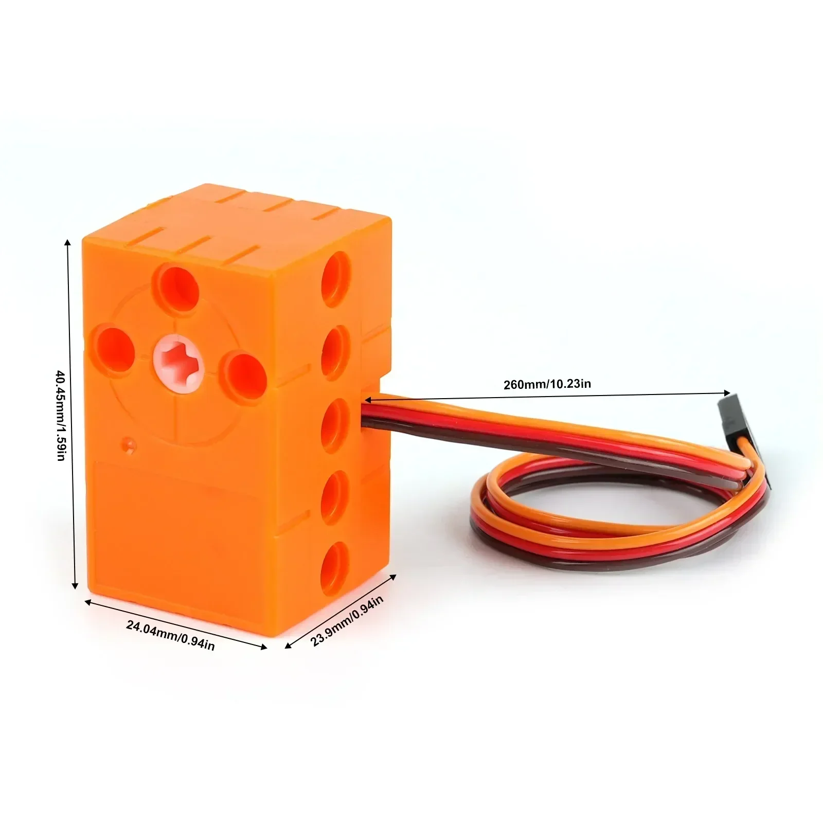 Фото Программируемый сервопривод Mini GeekServo 2/3P с проводным подключением, вращение на 360 градусов, совместим с стандартными конструкторами, Microbit, Raspberry Pi №4