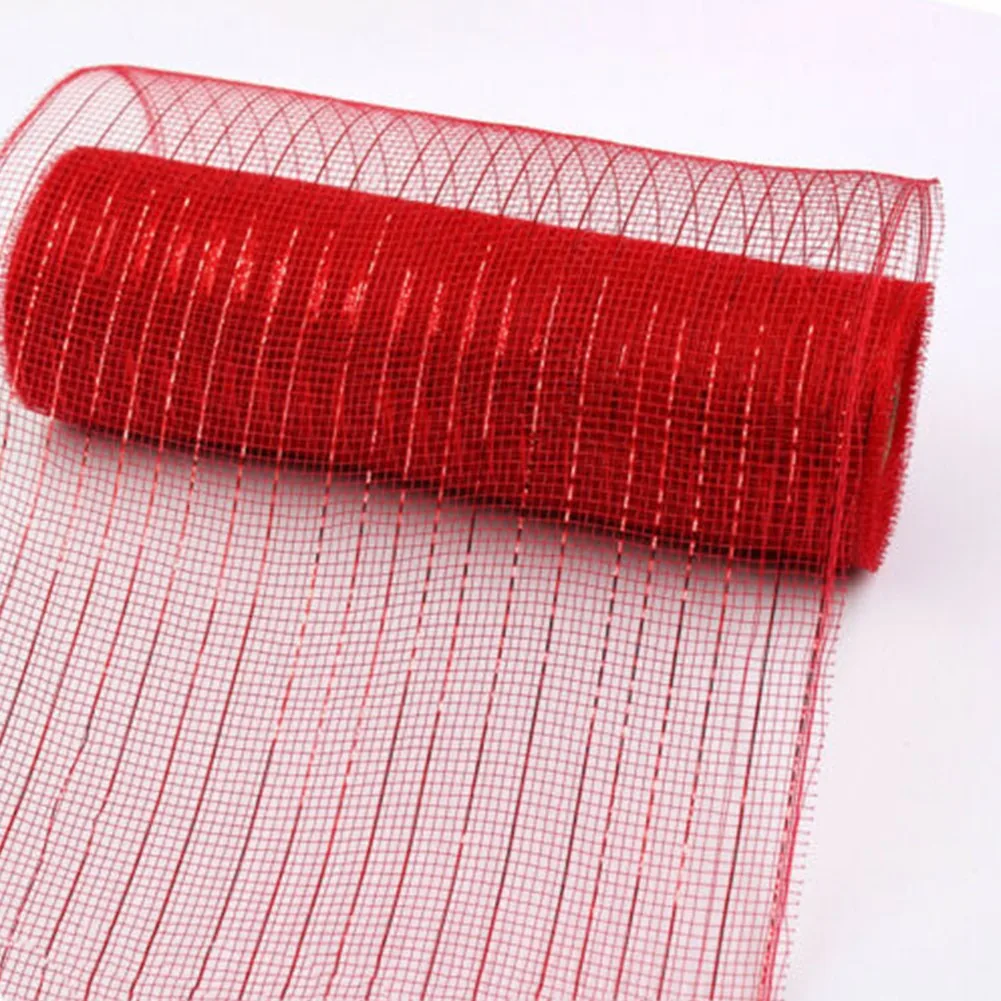 

Deco Mesh Ribbon Home Decor Poly Mesh Ribbon For Crafts Packaging Festival Supplies Flower Packing Net Bows Wrapping