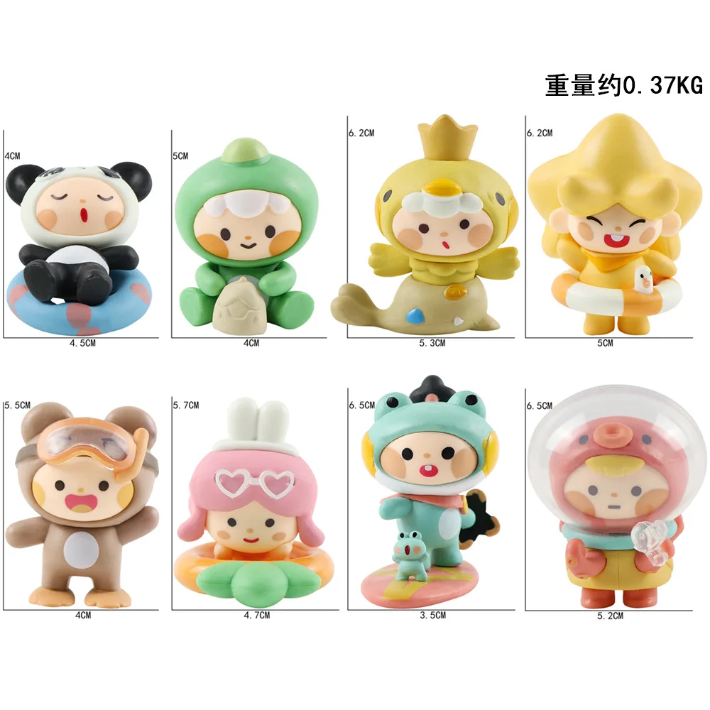 8 шт. Мини фигурки героев праздников мира настольные украшения