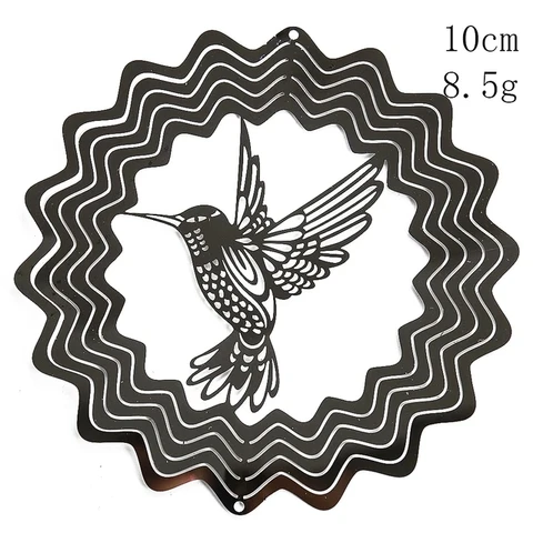 Металлический 3D ветряной спиннер