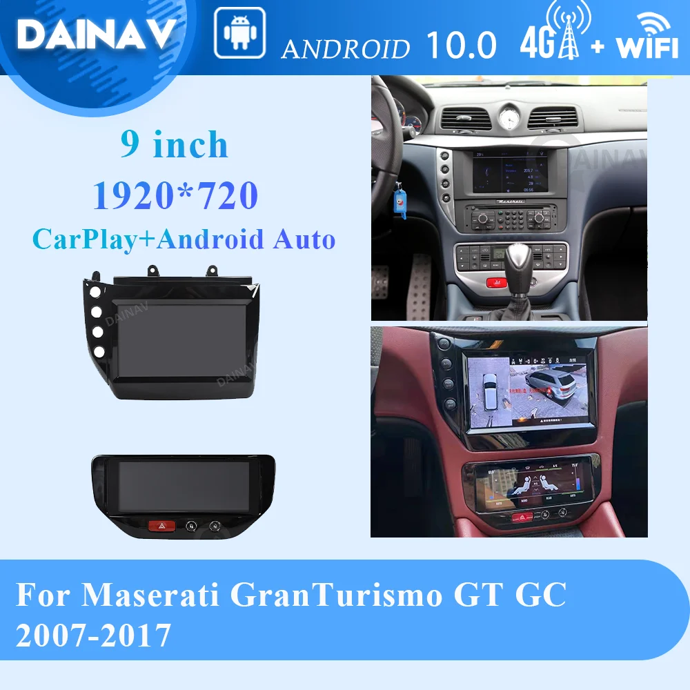 

2Din Android автомобильный мультимедийный плеер для Maserati granтуризм GT GC 2007-2017, автомобильное радио, головное устройство, Авторадио Carplay, Google Stereo