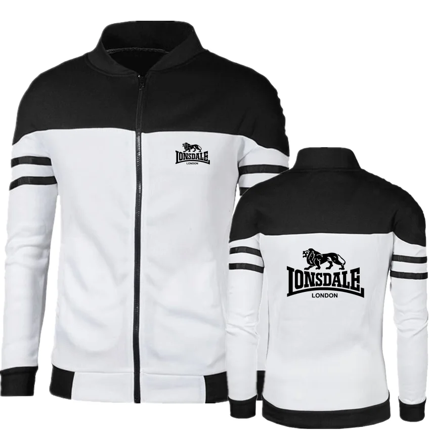 2022 LONSDALE New Mens Baseball Jackets Men Solid Bomber Spring/Autumn Zip Harajuku Vest Sweatshirts |