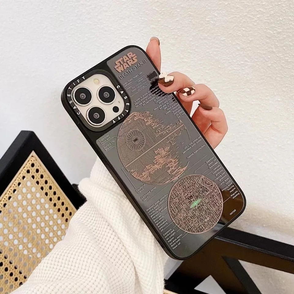 hot fashion brand star wars phone cases for iphone 13 12 11 pro max xr xs max 8 x 7 mirror for men women anti drop tpu cover free global shipping