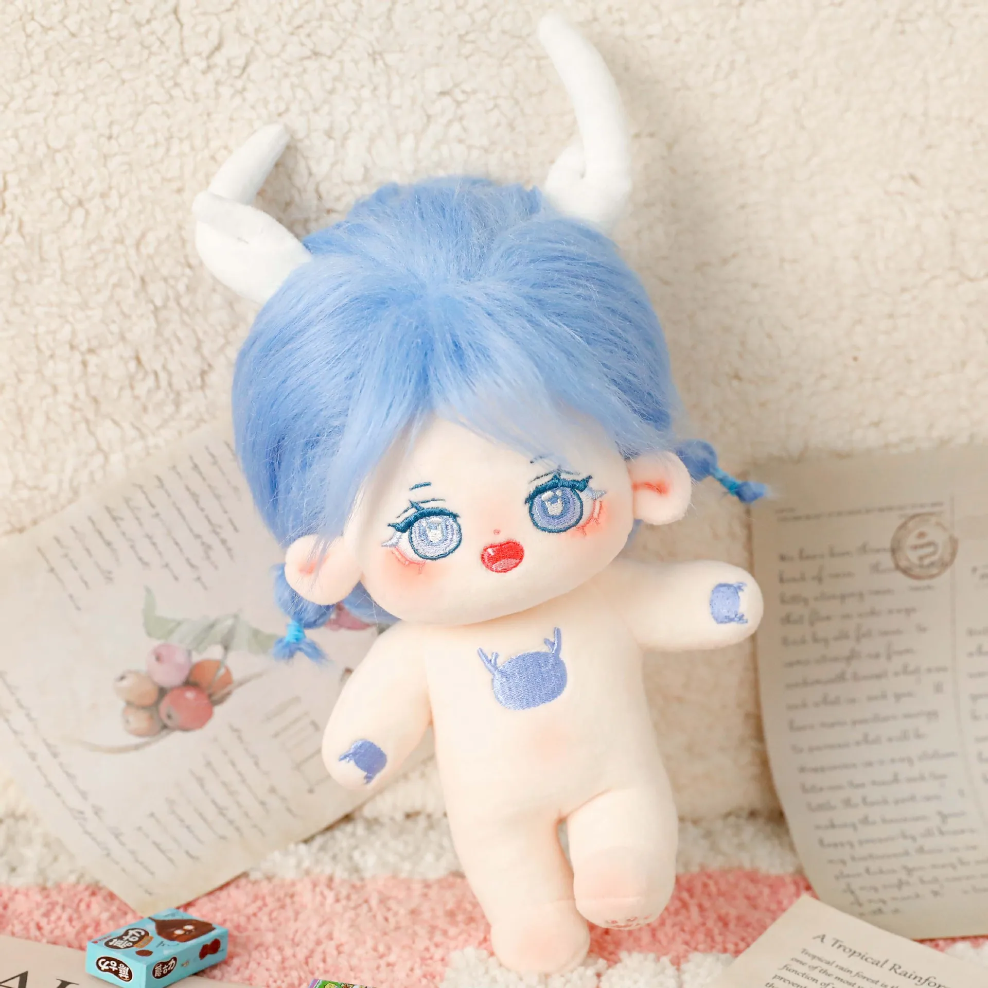 

Dragon Embroidery Zodiac Series Doll 20cm Idol Doll Plush Stuffed Baby Plushies No Attributes Dolls Toys Fans Children Gifts