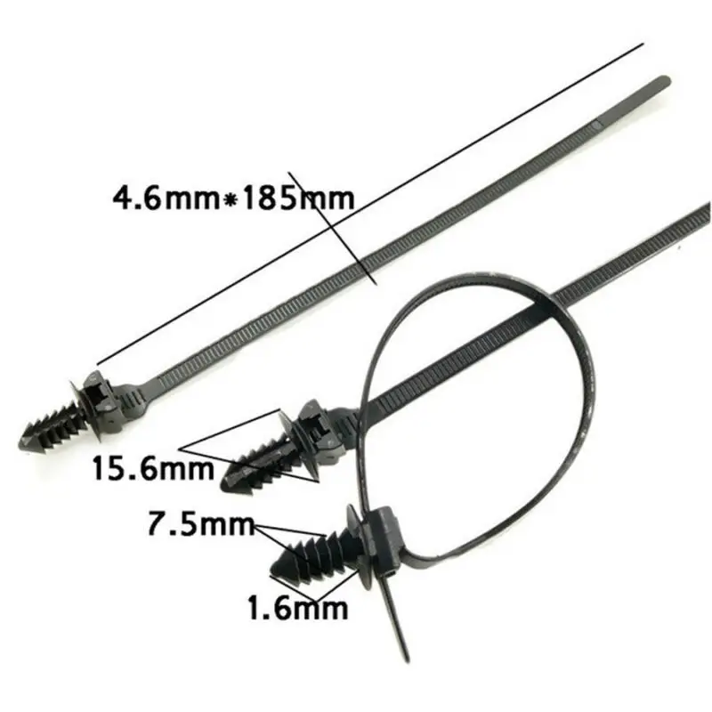 

Parts Cable Ties Wire Accessories Car Fastener Bundle Nylon Released Zip Straps