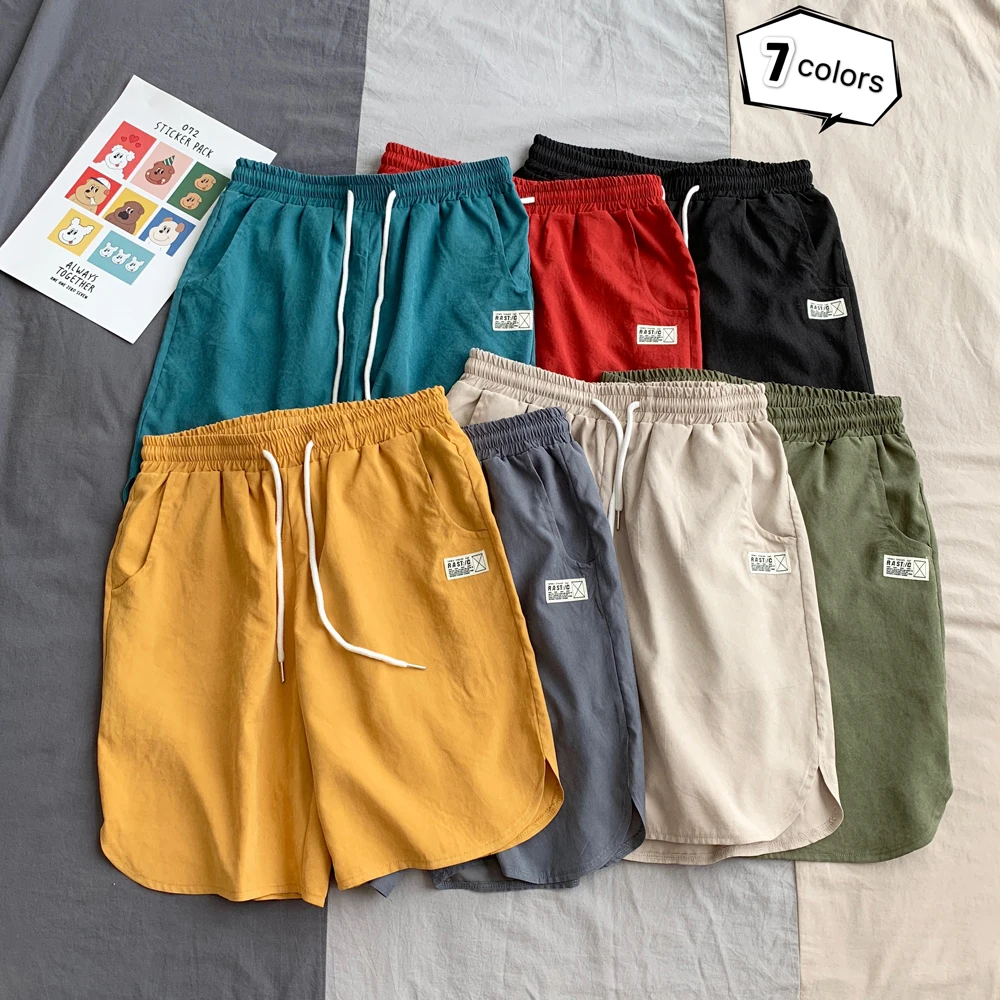 

Mens New Colorful Summer Thin Plus Size Loose Surf Sea Shorts Breathable Beach Sweatshorts Casual Joggers 5XL Pants Sweat Shorts