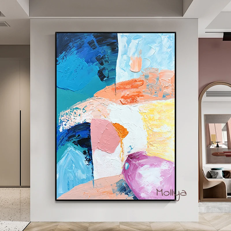 

Paintings Wall Decor No Frame Living Room Pure Hand Drawn Oil Painting On Canvas Beautiful Colorful Landscape Art Picture Hotel