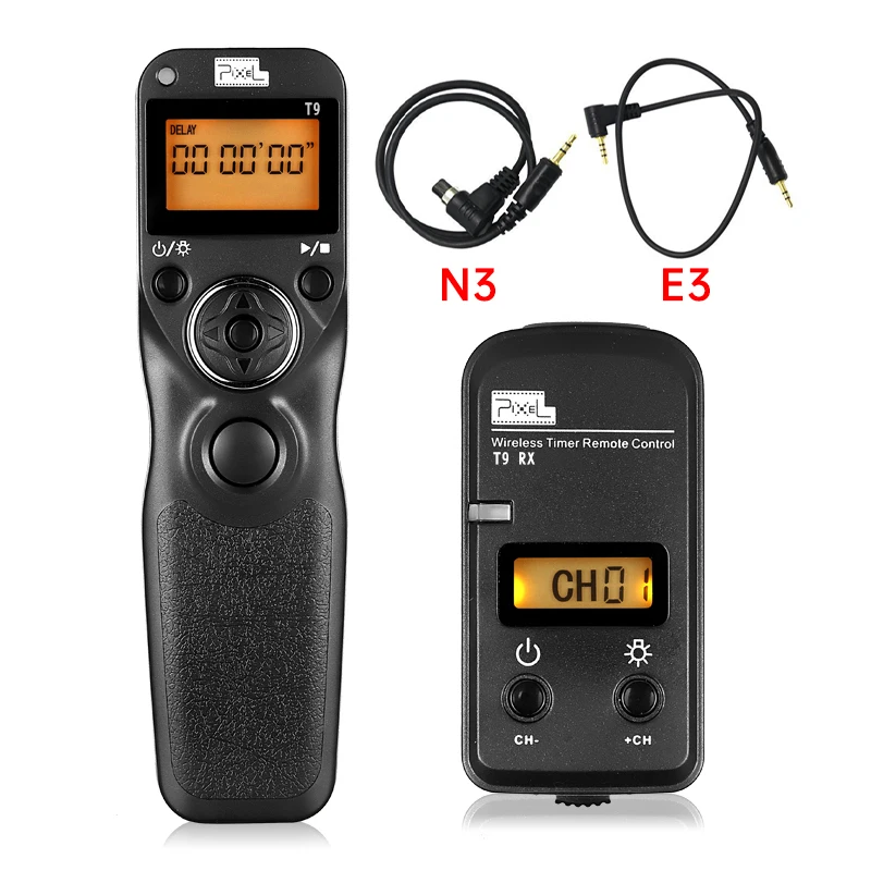 

PIXEL T9 Wireless Timer Shutter Release Remote Control For Canon 760D 750D 700D 650D 600D 550D 5D Mark III IV 70D 1200D T6s T6i