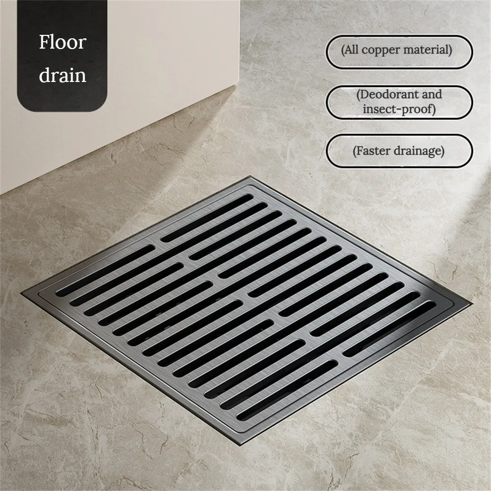 

Shower Trap Drains Luxury Anti-insect Brass Anti-odor Kitchen Drain Valve Cover Bathroom Accessories Floor Drain Stripe Bathroom
