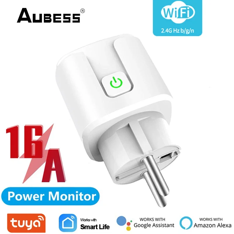 16A Smart Socket WiFi / Zigbee EU Plug Power Monitor Timing Function Tuya Life APP Control For Alexa Google Home |