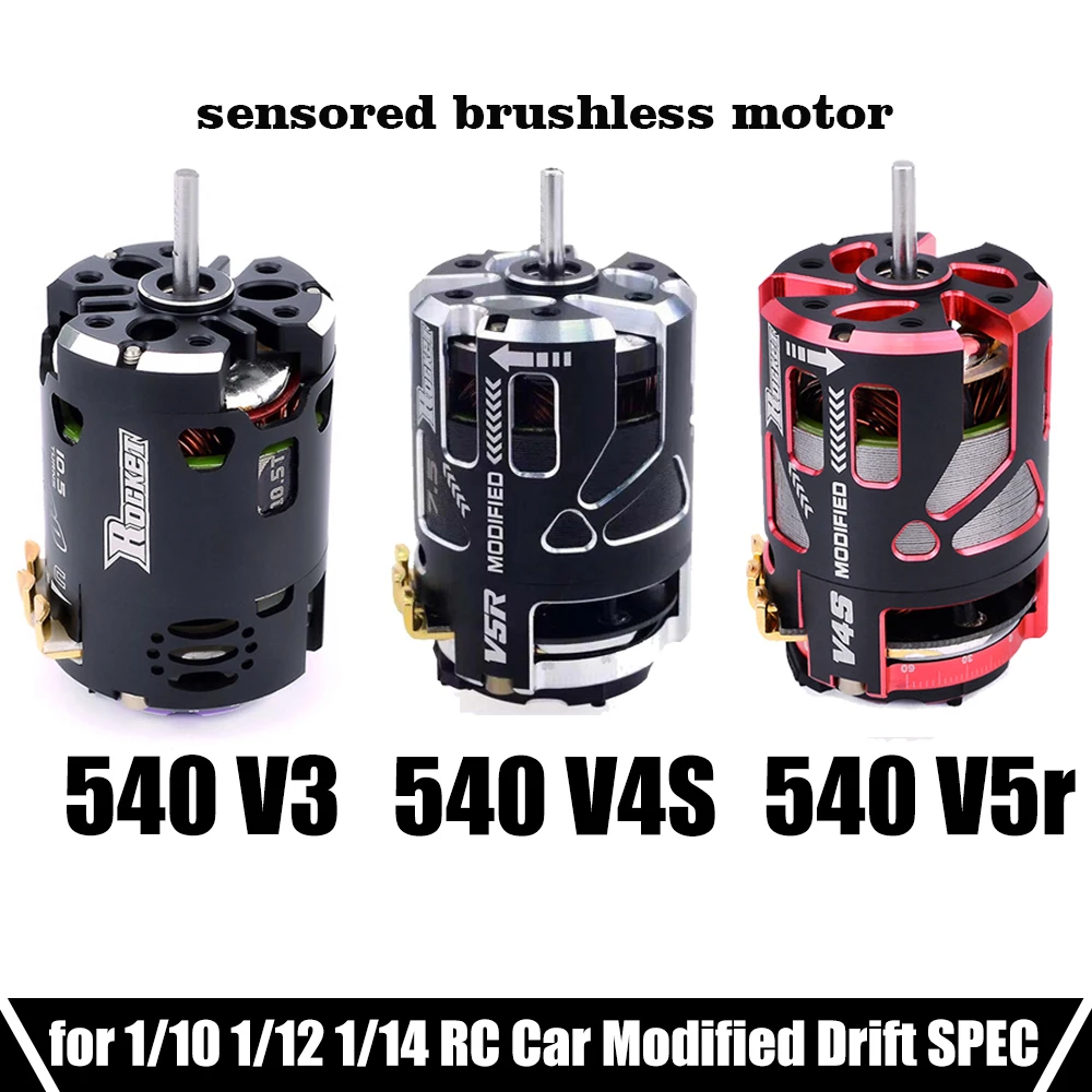 

540 V3 Sensored Brushless Motor 540 V4s 540 V5r for 1/10 1/12 1/14 RC Car Drift Modified SPEC Truck Traxxas Trx4