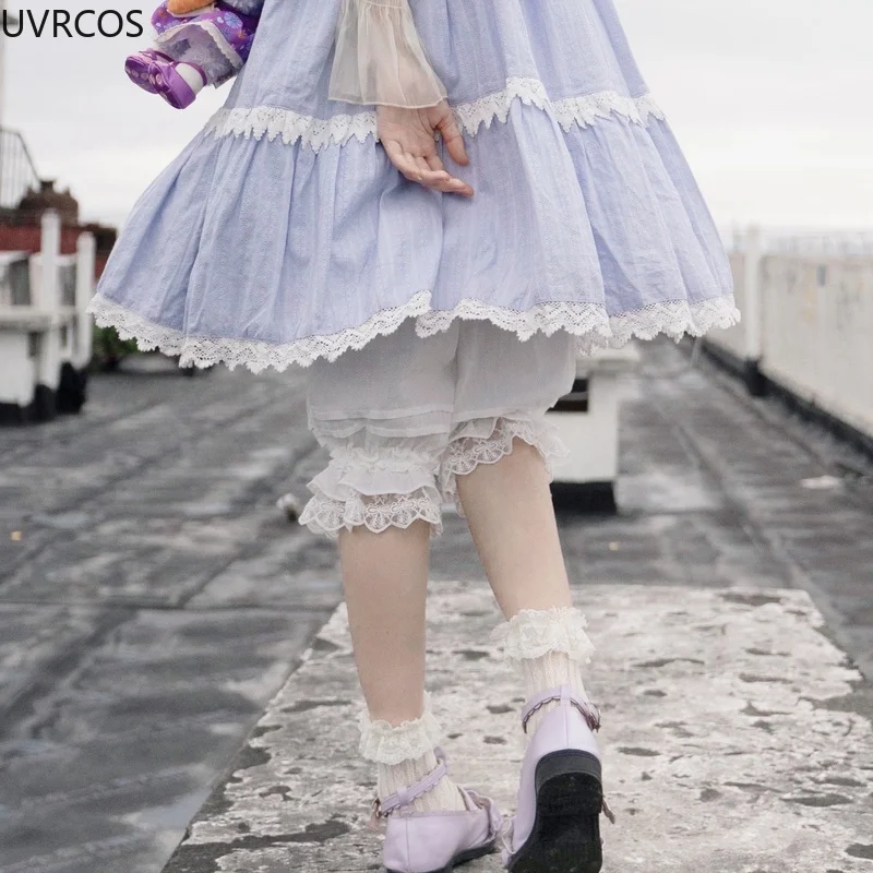 Шорты женские из жаккардового хлопка с изображением тыквы кружевных бантов |