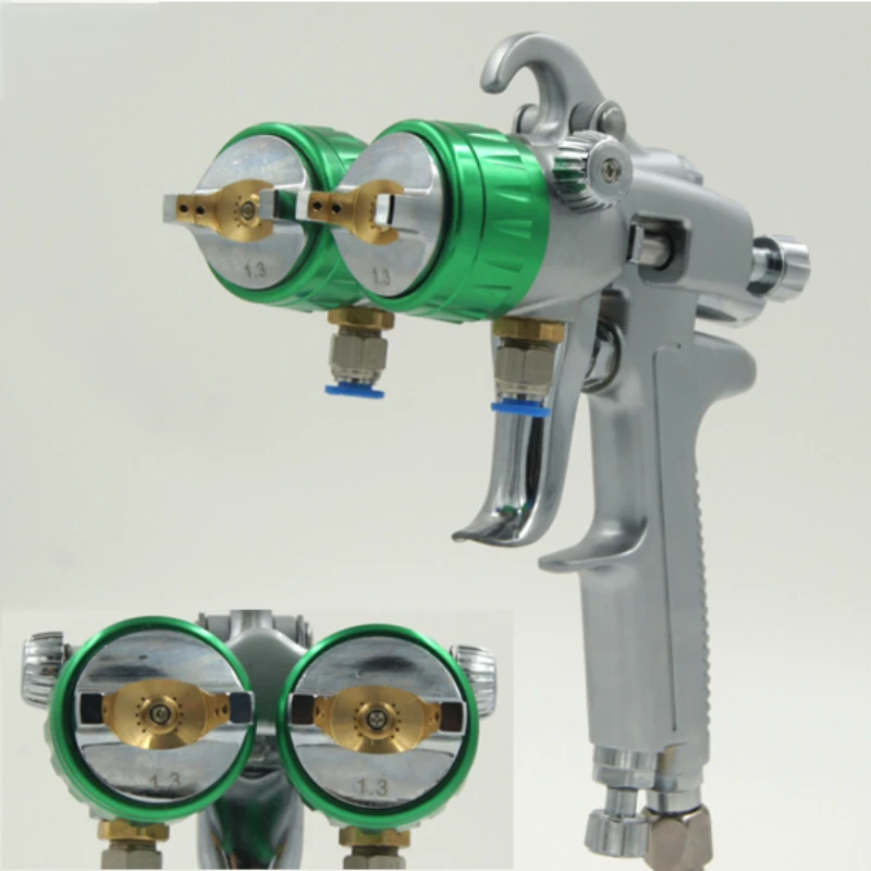 

Most popular Double nozzle spray gun ningbo air tools heated chrome spray