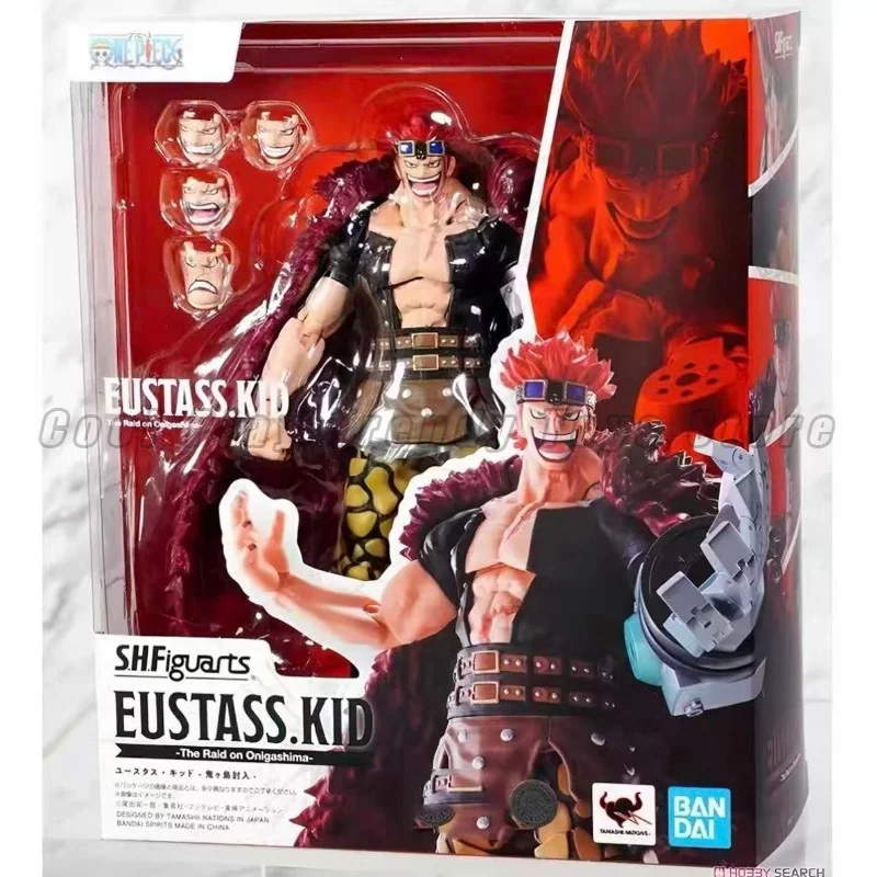 Фото [В наличии] Оригинальный конструктор Bandai One Piece SHF: Эустас Кид – Атака на Онигашиму, коллекционная модель, фигурка, игрушка №1