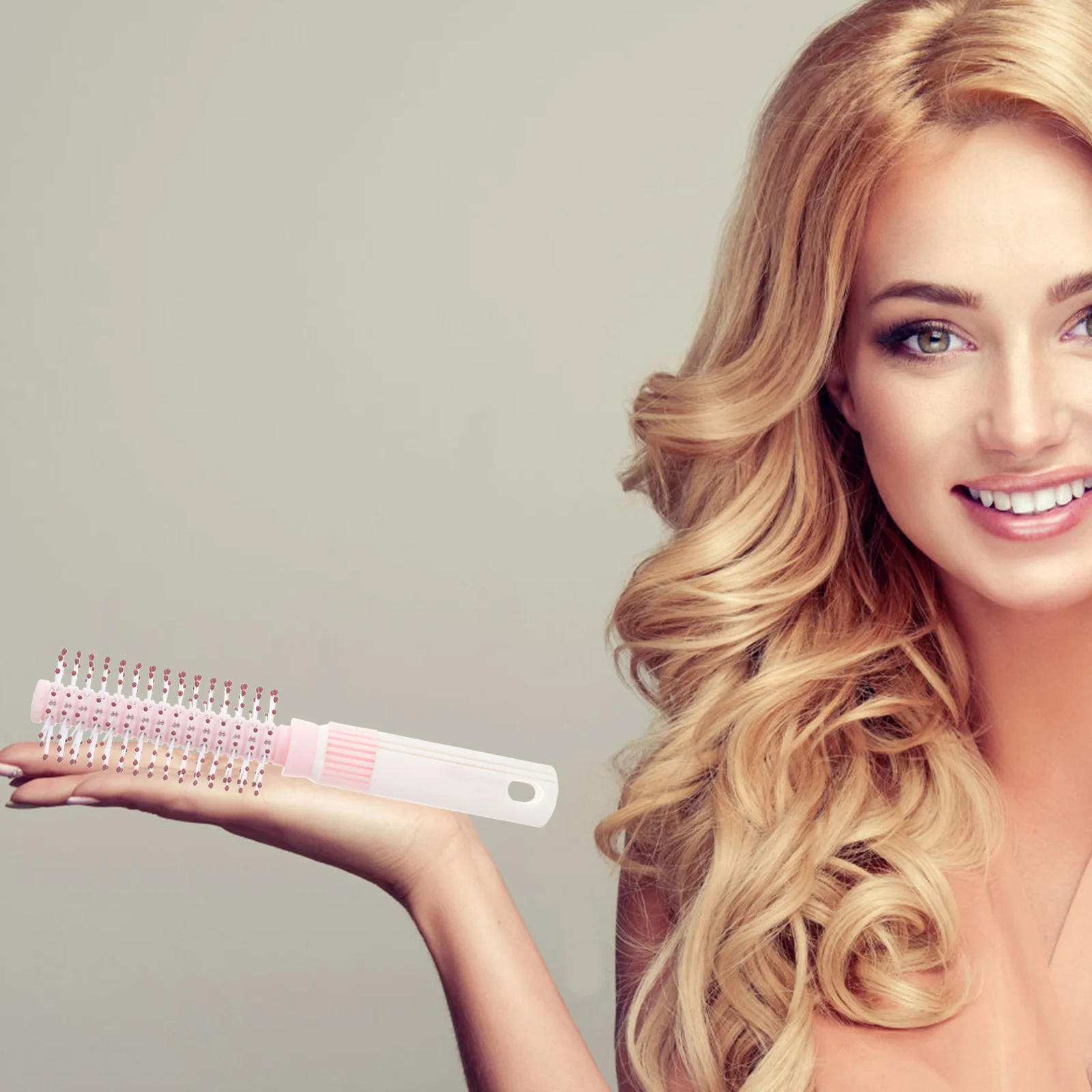 Щетка для волос круглые ролики завивки с внутренней пряжкой салона бытовая