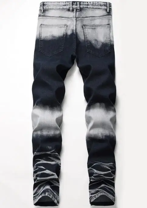 Men's Jeans Men Hip Hop Streetwear Stitching Patch Denim Pants  Hole Jeans Multiple Styles Size28-42