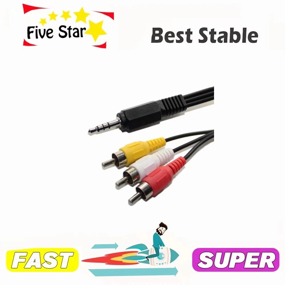 

2023 Europe Lines for Satellite Receiver Support Poland Germany Slovakia Czech Spain 8-Lines Av Cable for Adapter TV Tuner