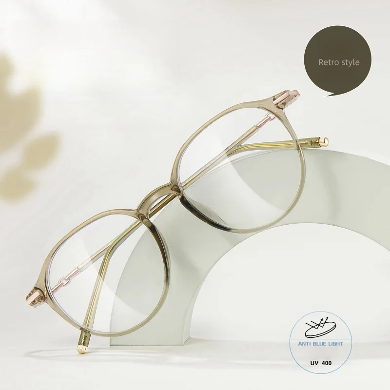 F·DRACON TR90 Оправа для очков Ультралегкая круглая женская оправа 2024 новые