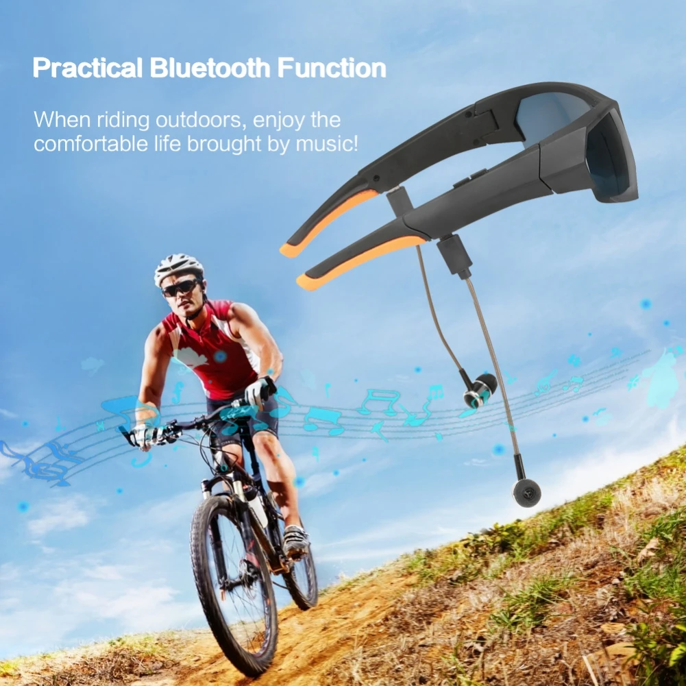 Polarized Sunglasses Smart Eye Glasses 1080P Video Recording Wearable Wireless Headset Body Camera for Outdoor Sport DV Camera