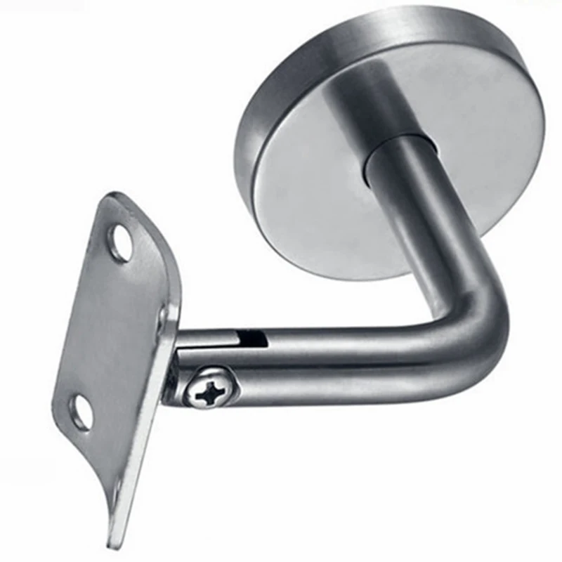 

Handrail Bracket Seven-character Bend Armrest For Glass Balustrade Stair Wall Stainless Steel Holder Hardware Accessories