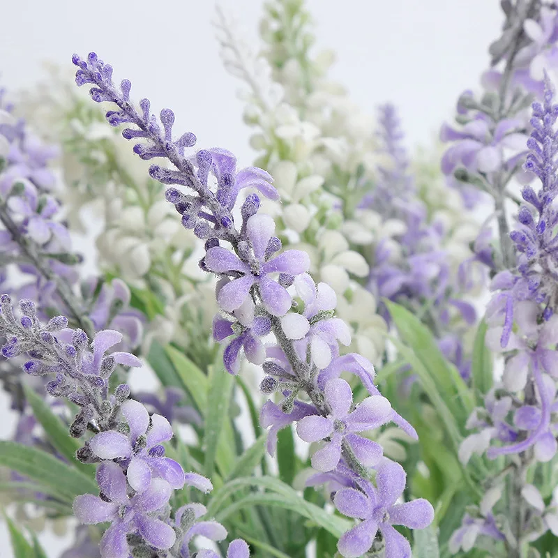 Artificial Plastic Flower Arrangement Simulation Lavender Plant Wedding Photography Props Home Living Room Desktop Decoration