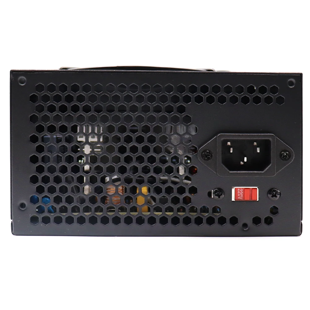 pc power supply psu rated 500w 110v 220v bivolt for atx computer case gaming 120mm fan 2024pin 12v desktop source btc eu plug free global shipping