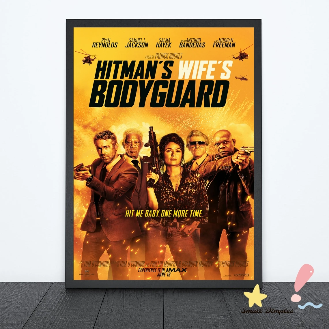 

The Hitman’s Wife’s Bodyguard Classic Movie Poster Canvas Art Print Home Decoration Wall Painting ( No Frame )