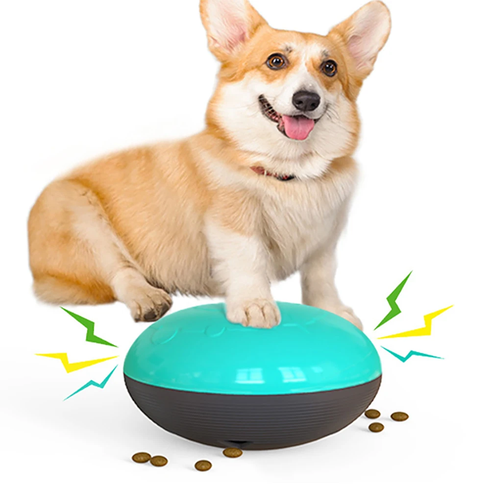 

Flying Saucer Dog Game Flying Discs Toys Cat Chew Leaking Slow Food Feeder Ball Puppy IQ Training Toy Anti Choke Puzzle Dogs