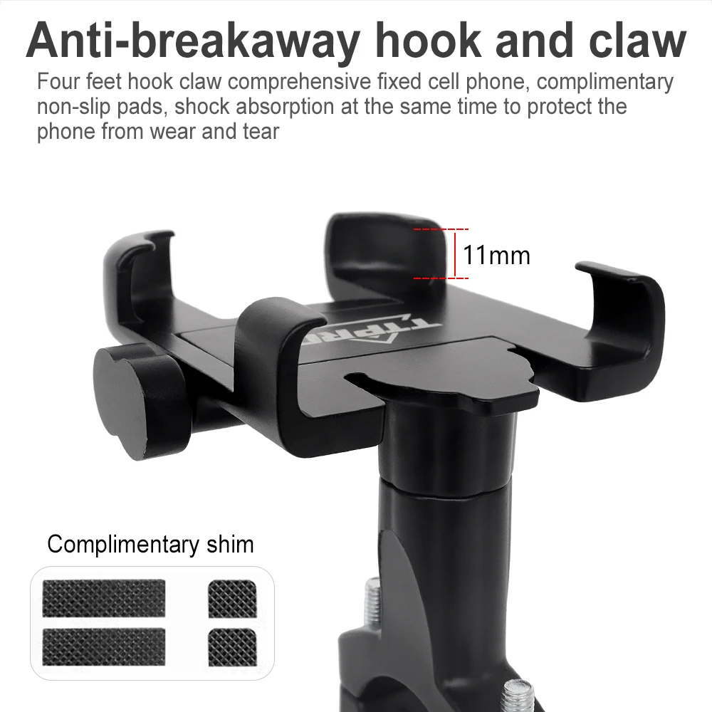 Держатель для телефона TTPRO T243 велосипедный алюминиевый Противоскользящий