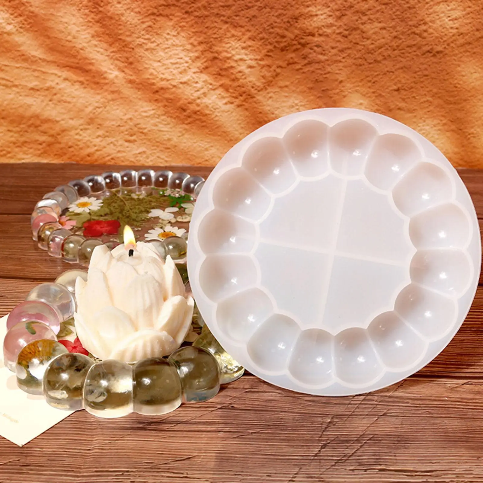 

Bubble Coaster Silicone Molds for DIY Plaster Cement Jewelry Storage Tray Nordic Handmade Home Decor Candle Base Mould K7W9