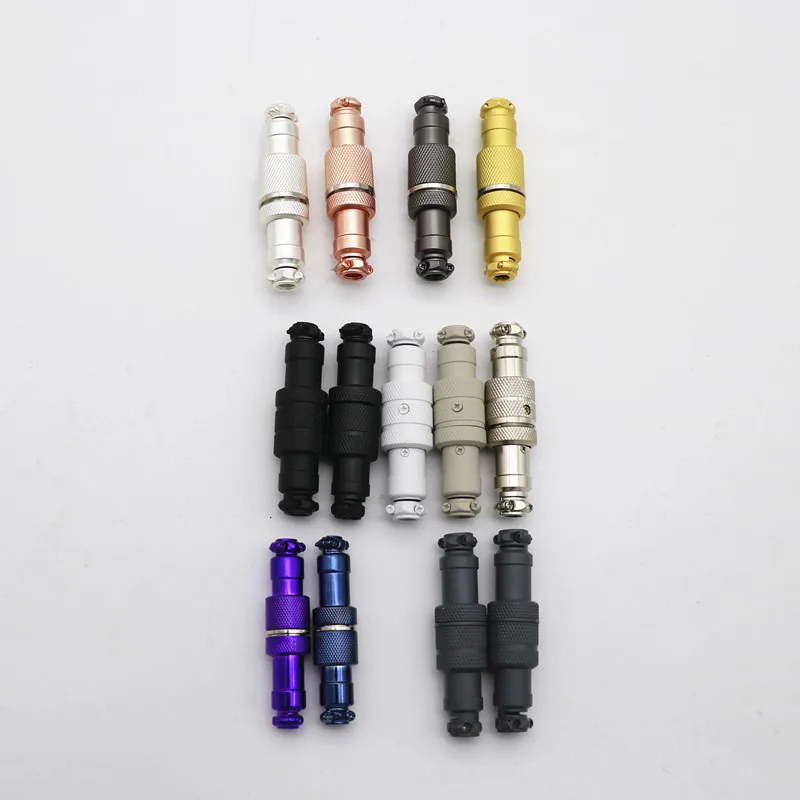 

Colored GX12 GX16 Aviator 1 Set Aviation Socket Plug 4Pin Male And Female Sample Stock Clearing