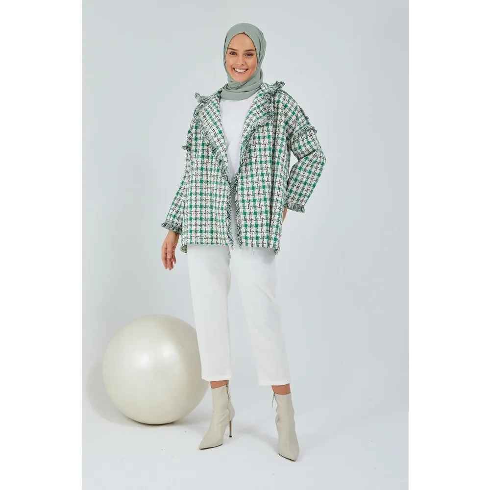 

Зеленая куртка для временного сарафана Dorlie Plaid
