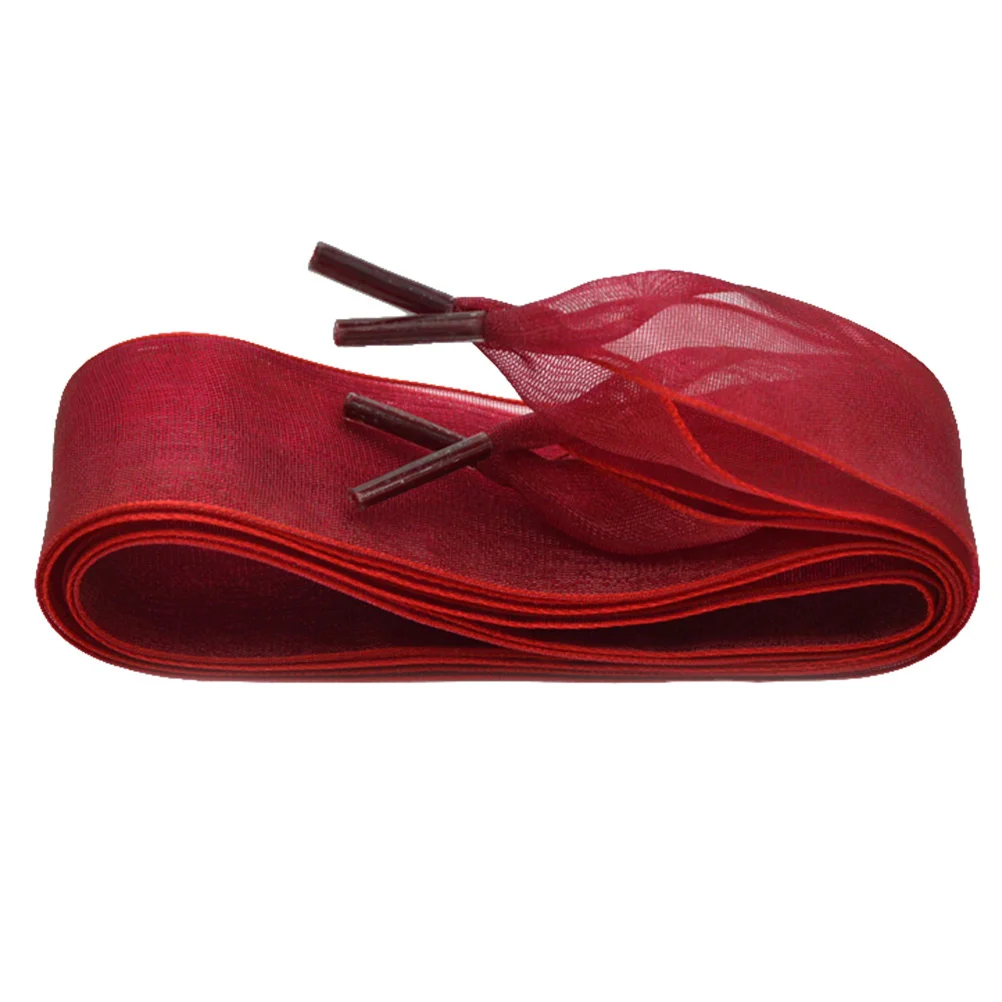 Shoelaces Shoelace Strings Shoestrings Satin Shoe Ribbon Lace Snow Kids Grosgrain Chiffon Diy Silk Tap Shoes Elastic Stretchy