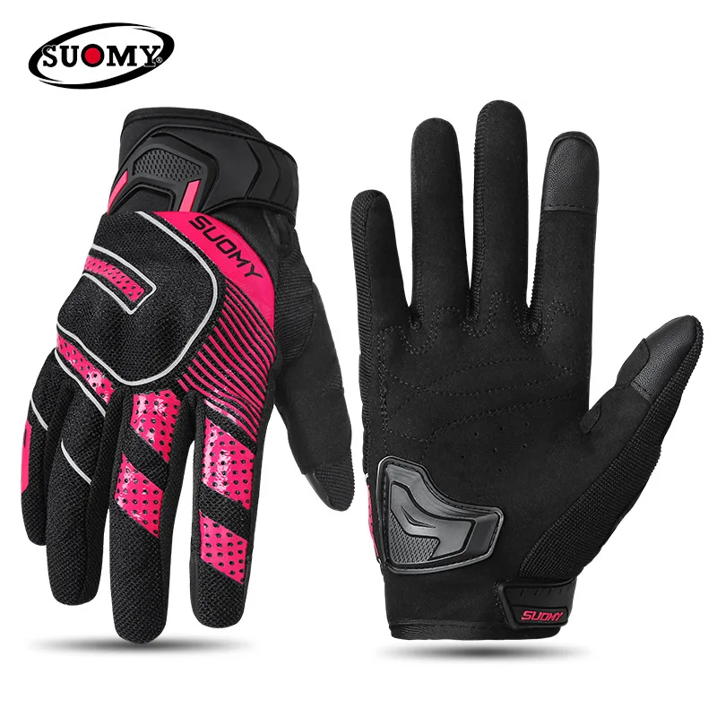 

Suomy Series Full Finger Motorcycle Gloves Summer Breathable Mesh Moto Bike Cycling Men Women Touch Screen Motocross Guantes