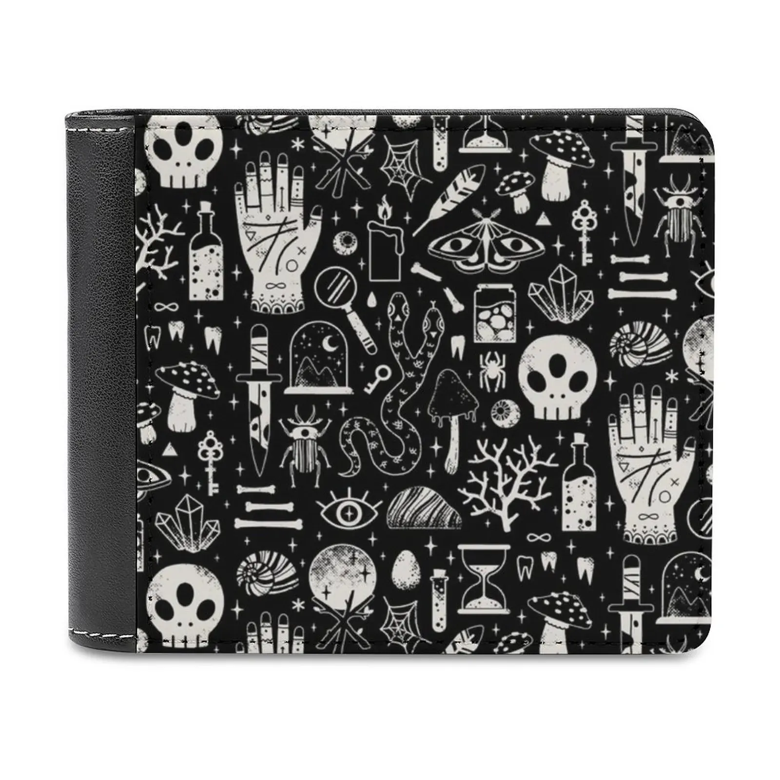 

Curiosities Bone Black Business Men Wallets Small Money Purses New Design Dollar Price Top Wallet Cabinet Of Curiosities