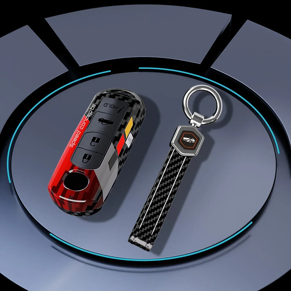 Чехол для ключа автомобиля с 2/3/4 кнопками граффити Mazda 2 3 5 6 BL BM GJ Atenza Axela Demio CX-3 CX3 CX-5