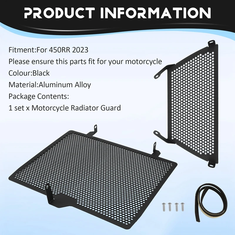 AU05-аксессуары для мотоциклов защитная решетка радиатора KOVE 450RR 2023