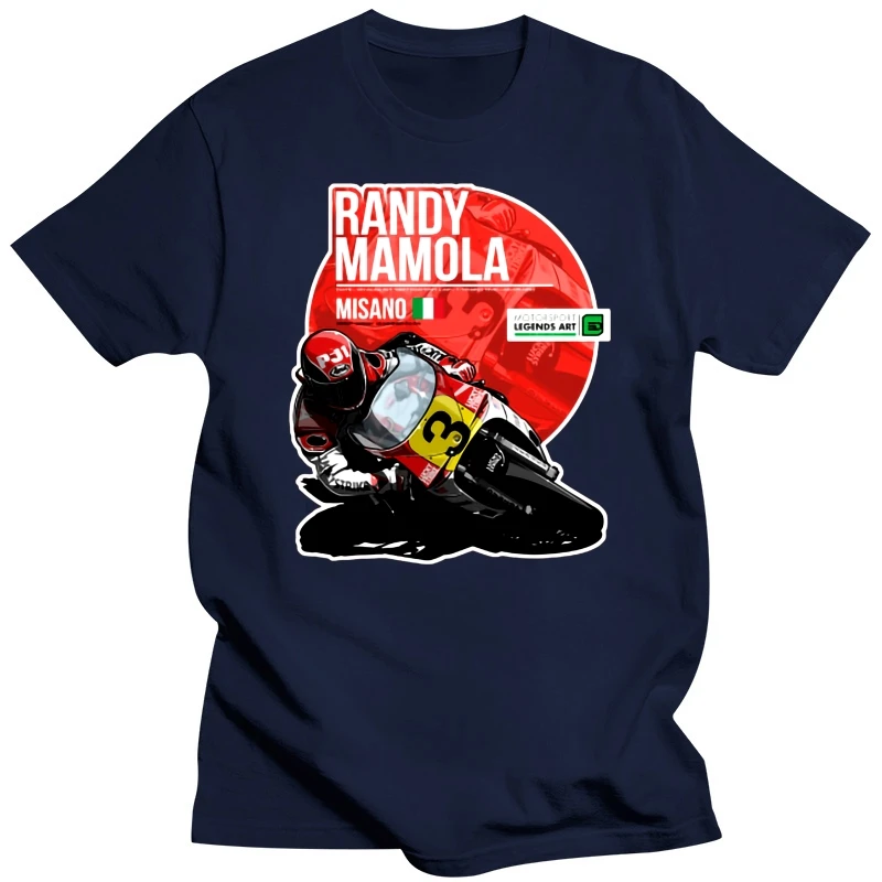 Men t-shirt Randy Mamola 1987 Misano tshirt Women t shirt