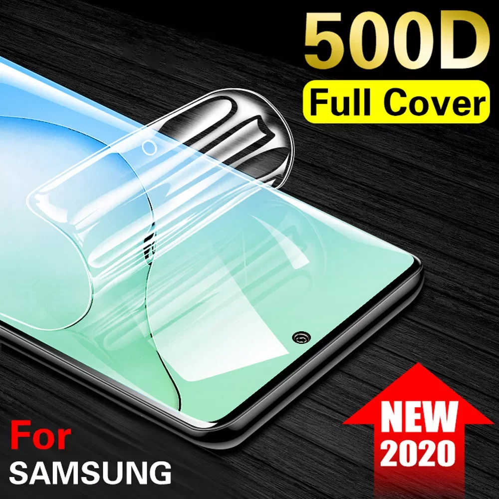 

soft full cover hydrogel film for samsung galaxy note 10 lite plus pro note 9 8 protective film phone screen protector Not Glass