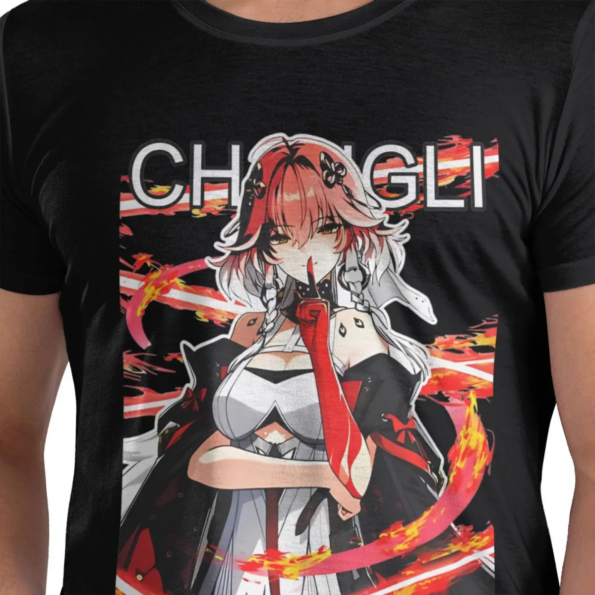 Wuthering волны Changli футболка Новинка футболки с коротким рукавом Y2K повседневные