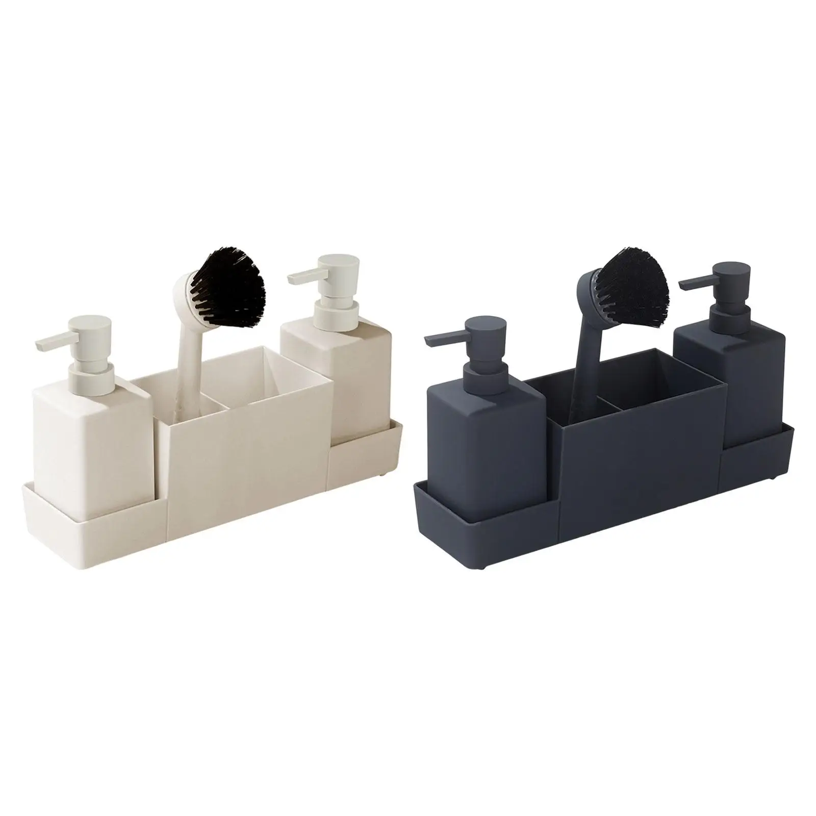 Портативная бутылка-органайзер для мыла с отделением хранения 4 шт.