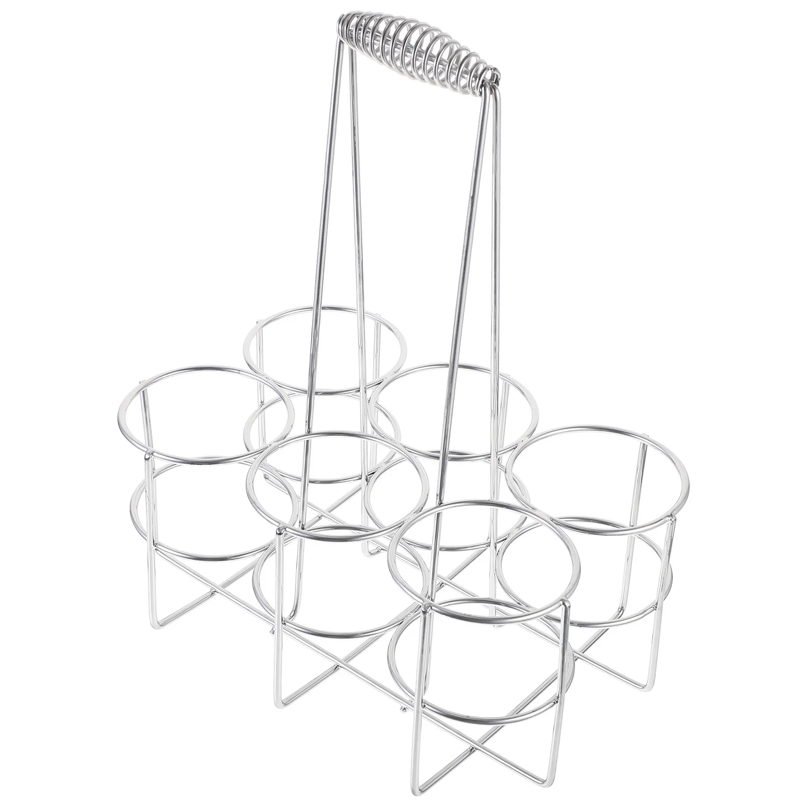 

6 Slots Beer Can Server Metal Holder Restaurant Bottle Bear Display Stand Bar Convenient