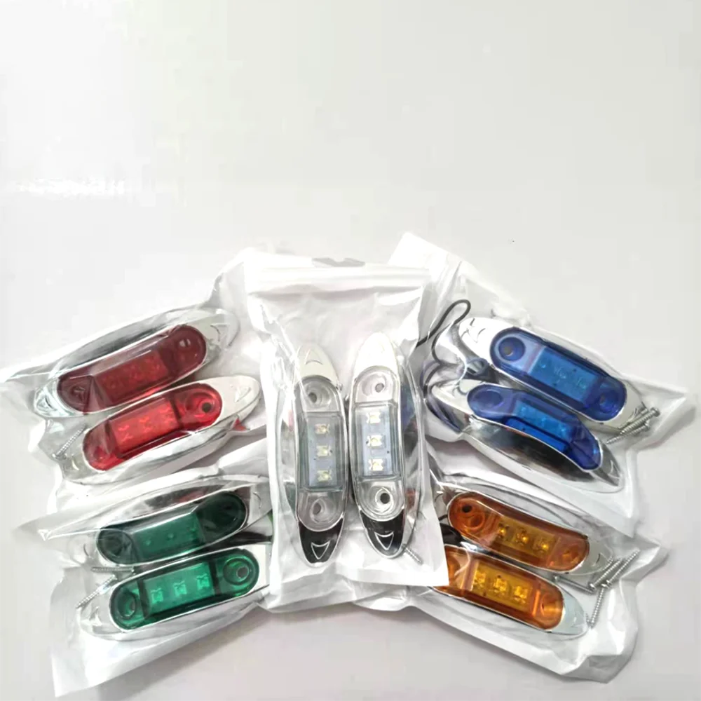 

2 Pcs 6000K LED Car Universal Edge Light 10/30V Car Side Marker Lights For Cars Van Warning Tail Lights Auto Part Factory Outlet