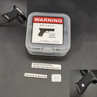 new arrivals boxed cnc stainless steel glock 17 grip patch nameplate decoration for kublai p1 accessories