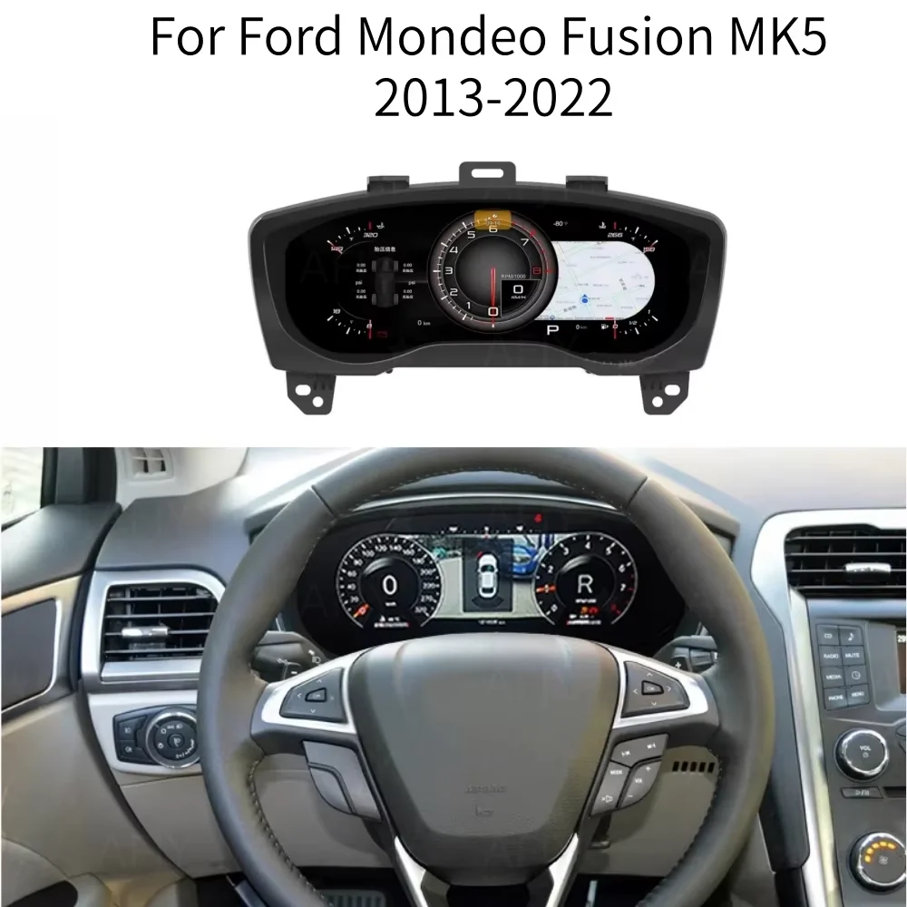 Фото Цифровая приборная панель AL CarPlay для Ford Mondeo 2013-2021, виртуальный кокпит, спидометр, система Linux №4