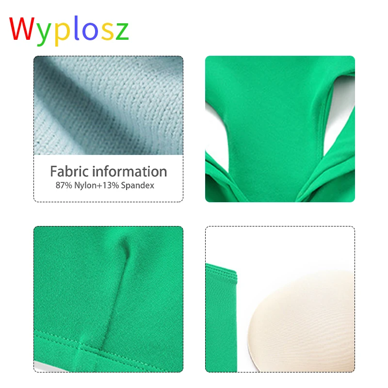 Wyplosz Bras Women Clothing Yoga Fitness Sportswear Workout Tight  Tank top Back Lapel Neck Tennis Sexy Gather Together Summer